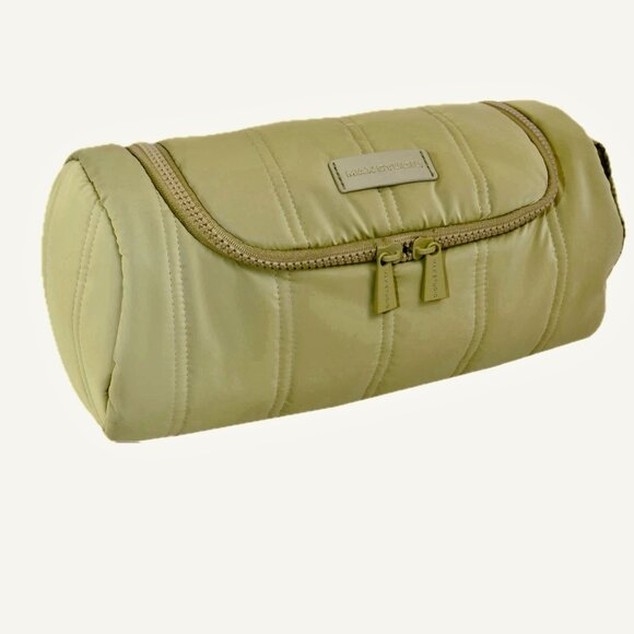 Max Studio Tubular Quilted Nylon Quilted Toiletry Dopp Kit Sage Color NWT $98 - Picture 4 of 10